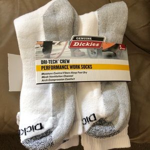 Dickies dri-tech crew work socks crew height
